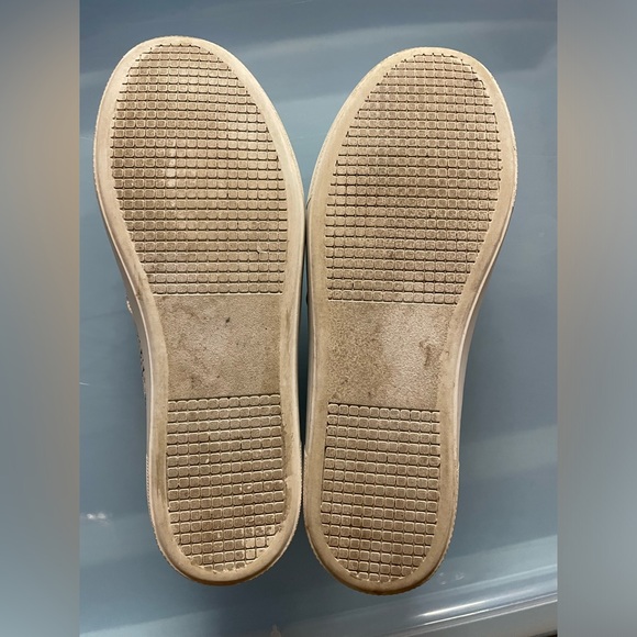 Steve Madden Used Condition Slip On Gold Shoes - Picture 5 of 6